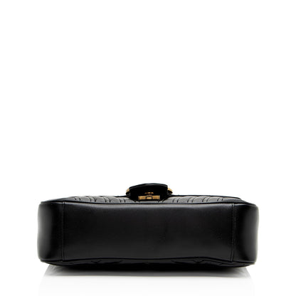 Gucci Matelasse Leather GG Marmont Medium Flap Bag