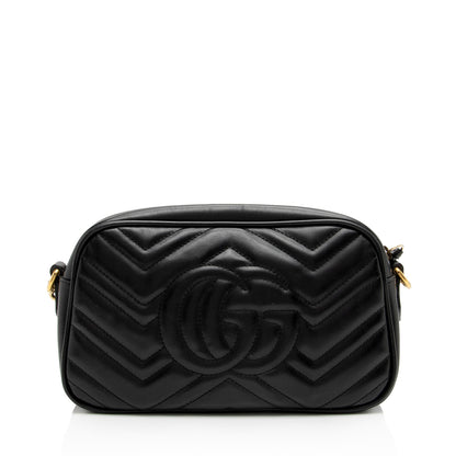 Gucci Matelasse Leather GG Marmont Small Shoulder Bag (SHF-FVS5c3)