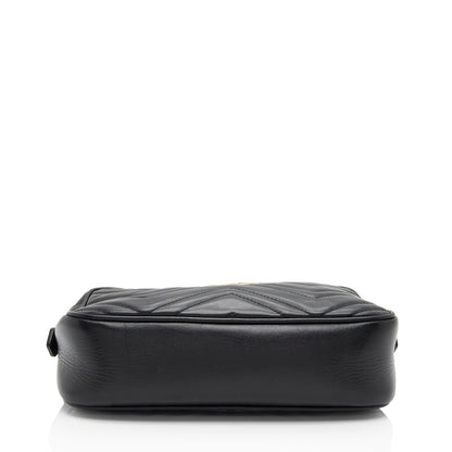 Gucci Matelasse Leather GG Marmont Small Shoulder Bag (SHF-RkEnxD)
