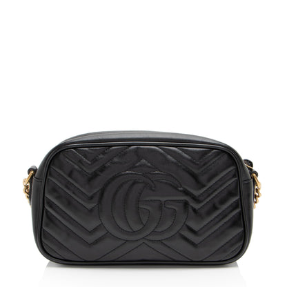 Gucci Matelasse Leather GG Marmont Small Shoulder Bag (SHF-baNUcE)