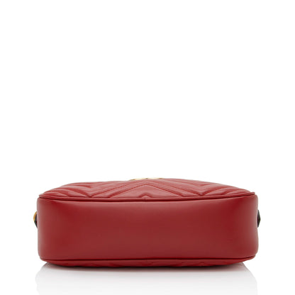 Gucci Matelasse Leather GG Marmont Small Camera Bag