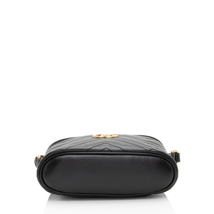 Gucci Matelasse Leather GG Marmont Small Vanity Top Handle