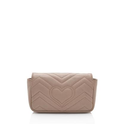 Gucci Matelasse Leather GG Marmont Mini Flap Bag - FINAL