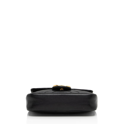 Gucci Matelasse Leather GG Marmont Super Mini Flap Bag (SHF-yBfrwz)