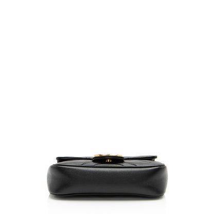 Gucci Matelasse Leather GG Marmont Super Mini Flap Bag (SHF-s0BSa1)