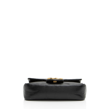 Gucci Matelasse Leather GG Marmont Super Mini Flap Bag (SHF-NshQsn)