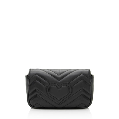 Gucci Matelasse Leather GG Marmont Mini Flap Bag