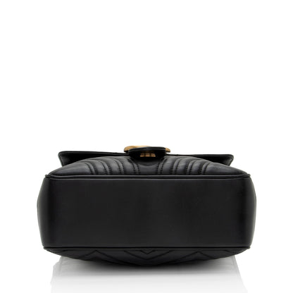 Gucci Matelasse Leather GG Marmont Zip Around Top Handle (SHF-czZJyD)
