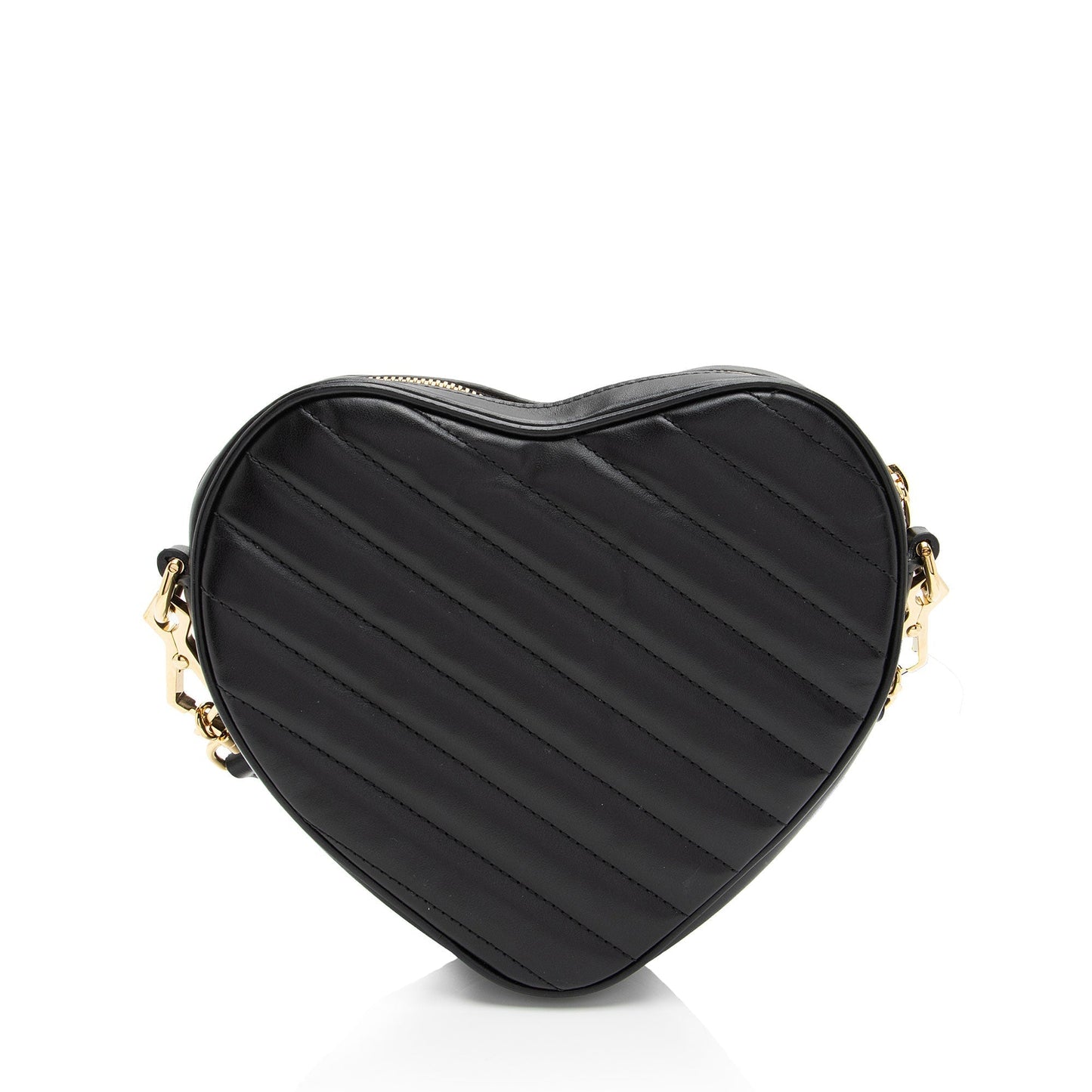 Gucci Matelasse Leather Interlocking G Heart Mini Shoulder Bag (SHF-j5rydx)