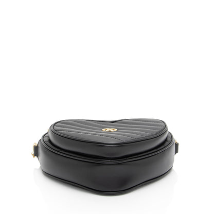 Gucci Matelasse Leather Interlocking G Heart Mini Shoulder Bag (SHF-j5rydx)