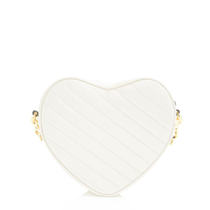 Gucci Matelasse Leather Interlocking G Heart Mini Shoulder Bag (SHF-iaso5p)