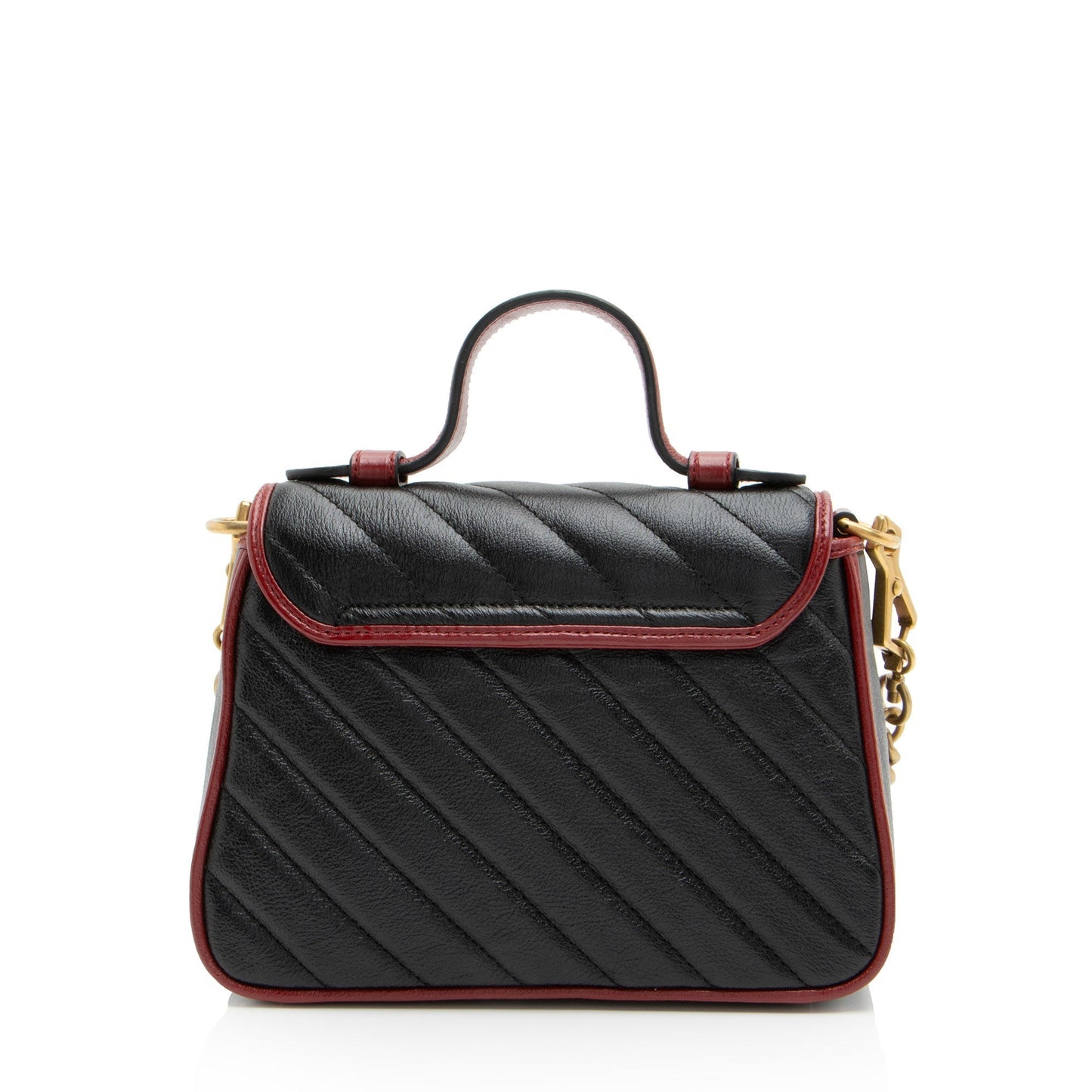 Gucci Matelasse Leather Torchon GG Marmont Mini Top Handle