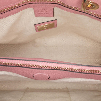 Gucci Medium Bicolor Calfskin Bamboo Shopper Satchel