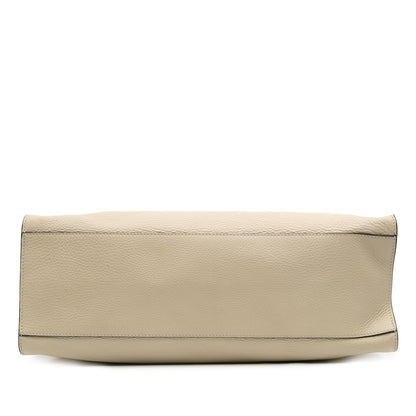 Gucci Medium Calfskin Bamboo Daily Shopper Satchel