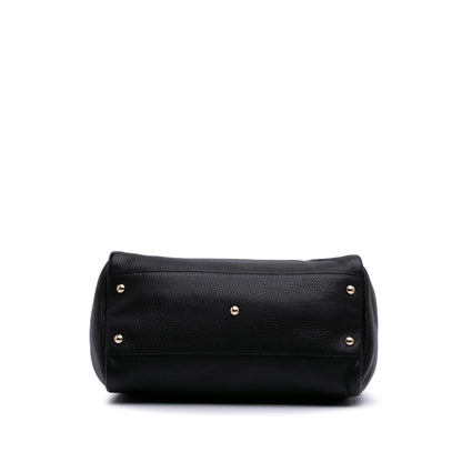 Gucci Medium Calfskin Bamboo Shopper Boston Bag