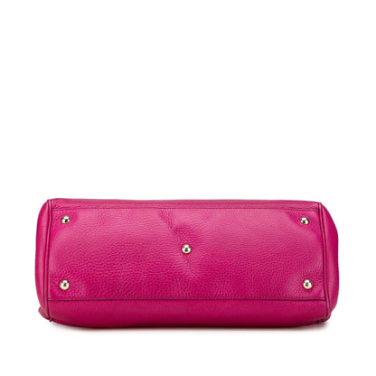 Gucci Medium Calfskin Bamboo Shopper Satchel
