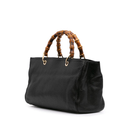 Gucci Medium Calfskin Bamboo Shopper Satchel