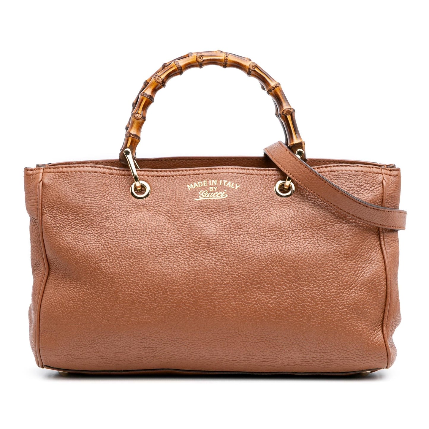 Gucci Medium Calfskin Bamboo Shopper Satchel