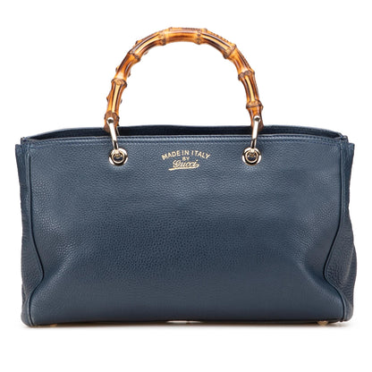 Gucci Medium Calfskin Bamboo Shopper Satchel