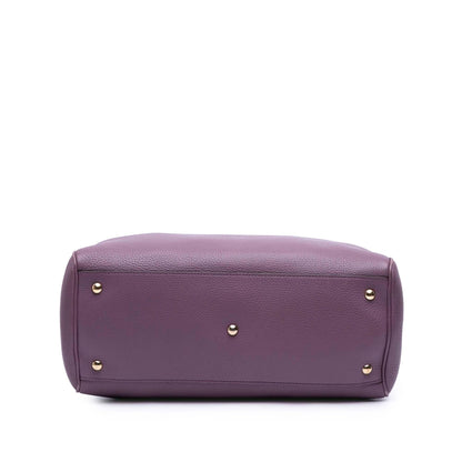 Gucci Medium Calfskin Bamboo Shopper Satchel