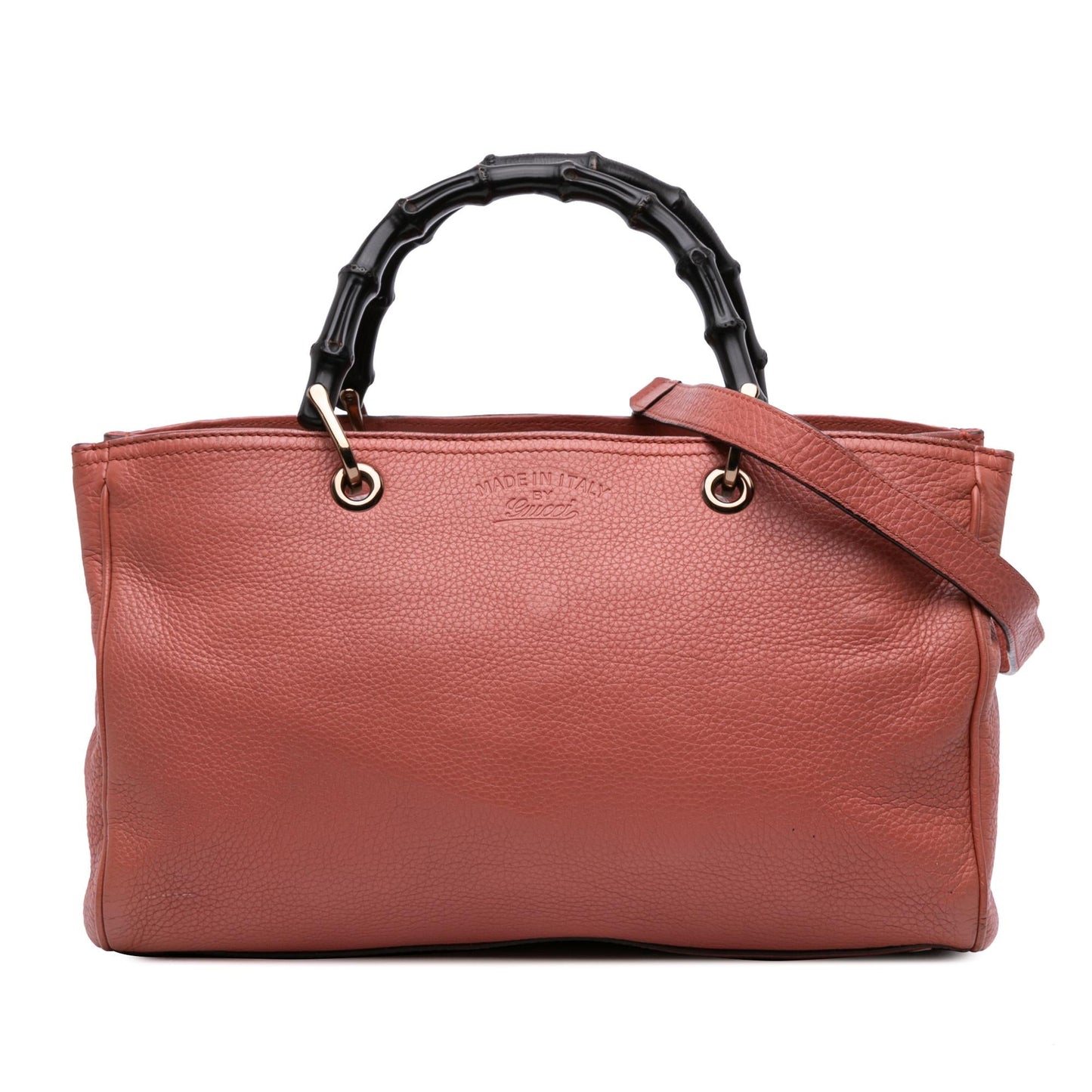 Gucci Medium Calfskin Bamboo Shopper Satchel
