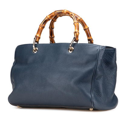 Gucci Medium Calfskin Bamboo Shopper Satchel