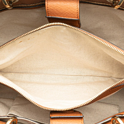 Gucci Medium Calfskin Bamboo Shopper Satchel