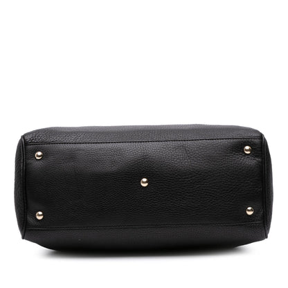 Gucci Medium Calfskin Bamboo Shopper Satchel