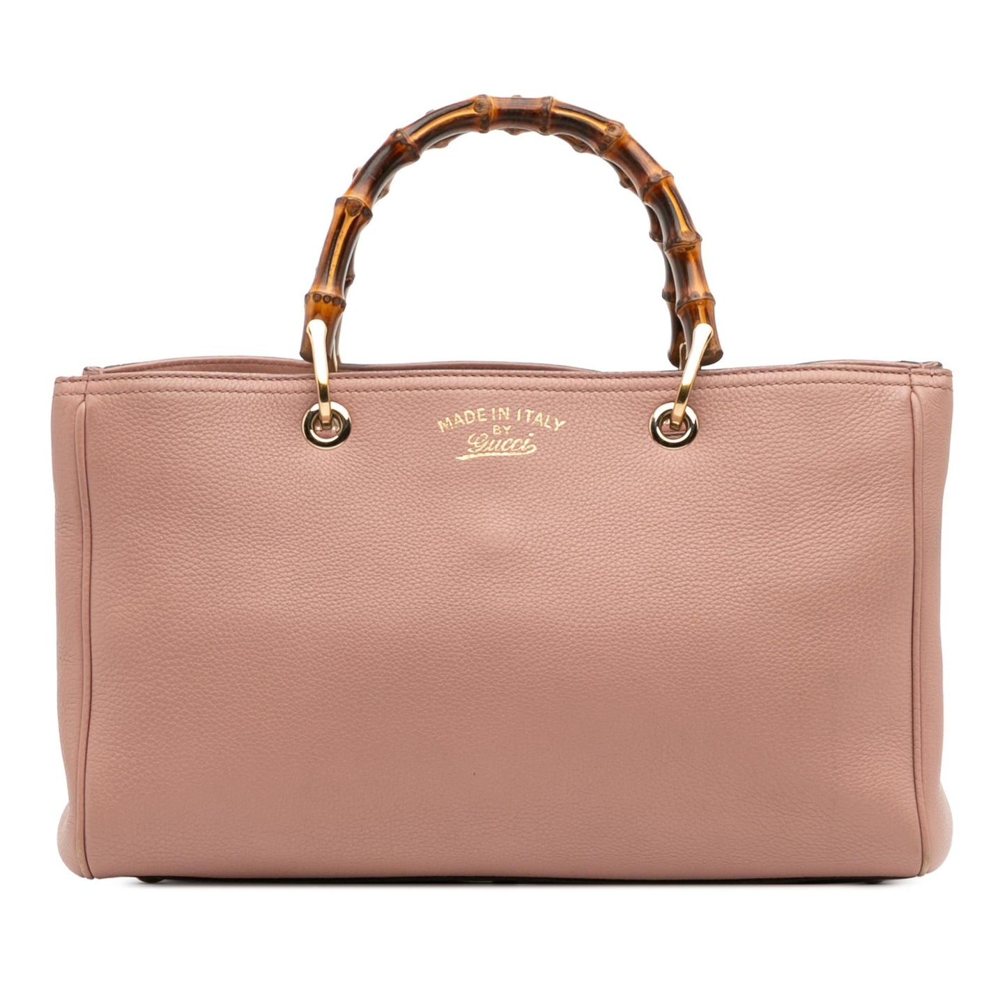 Gucci Medium Calfskin Bamboo Shopper Satchel