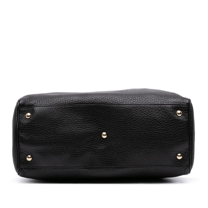 Gucci Medium Calfskin Bamboo Shopper Satchel