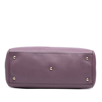 Gucci Medium Calfskin Bamboo Shopper Satchel