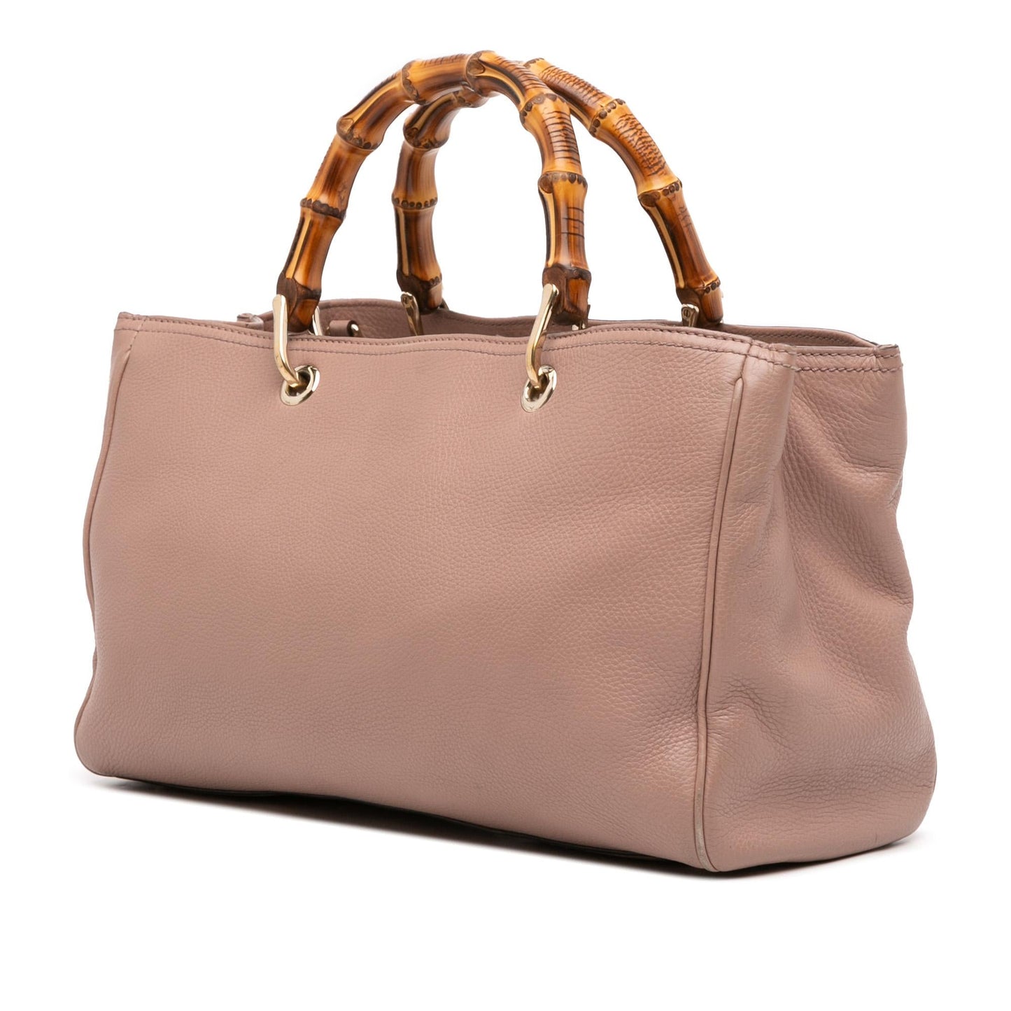 Gucci Medium Calfskin Bamboo Shopper Satchel
