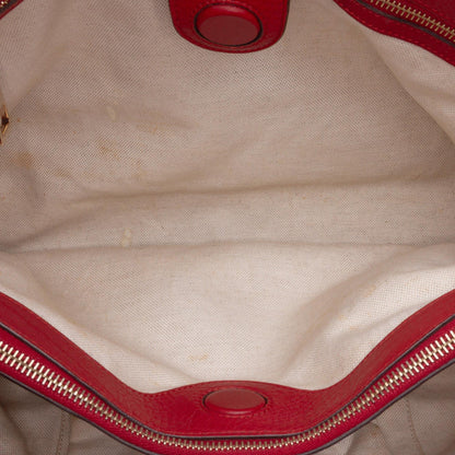 Gucci Medium Calfskin Bamboo Shopper Satchel