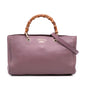 Gucci Medium Calfskin Bamboo Shopper Satchel