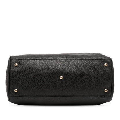 Gucci Medium Calfskin Bamboo Shopper Satchel