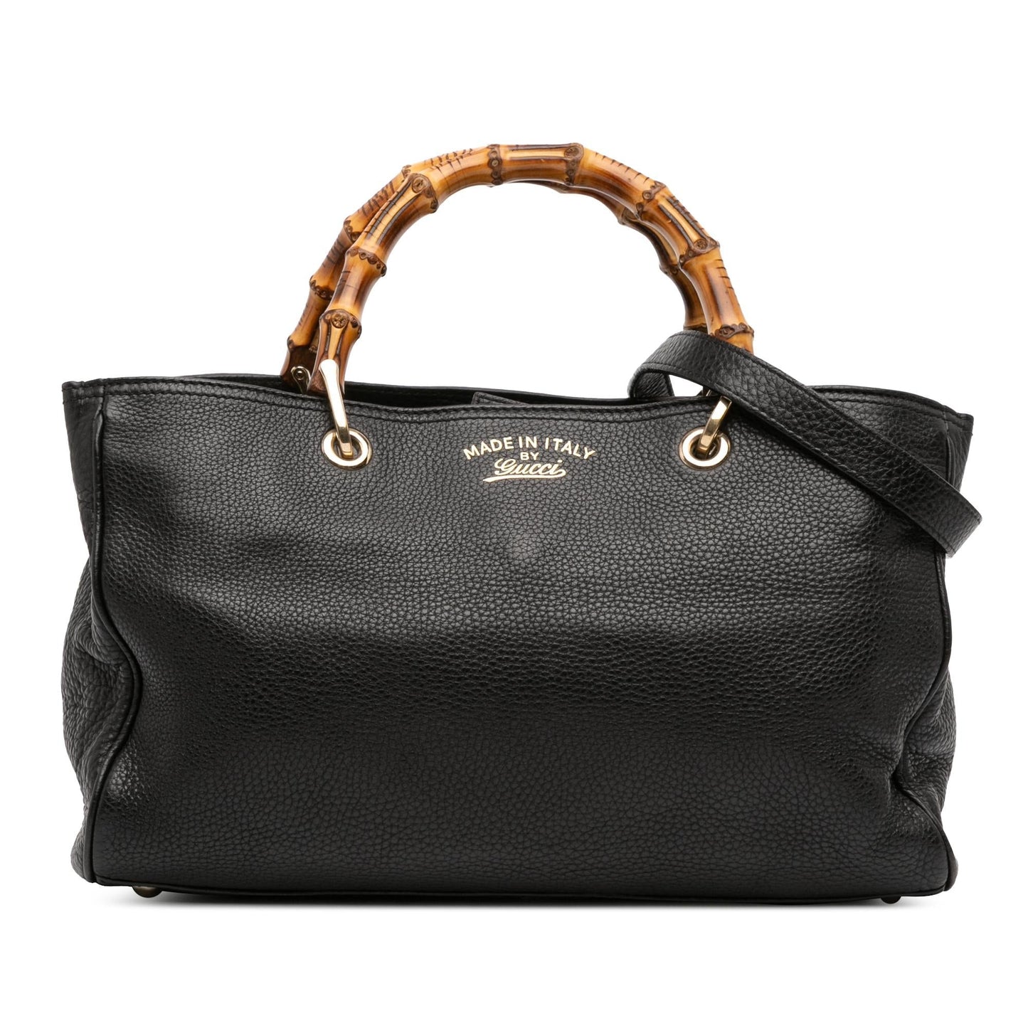 Gucci Medium Calfskin Bamboo Shopper Satchel