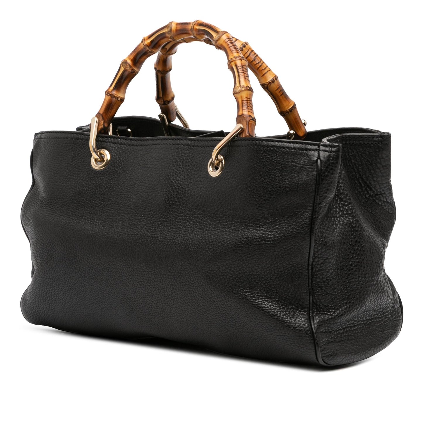 Gucci Medium Calfskin Bamboo Shopper Satchel