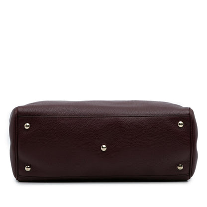Gucci Medium Calfskin Bamboo Shopper Satchel