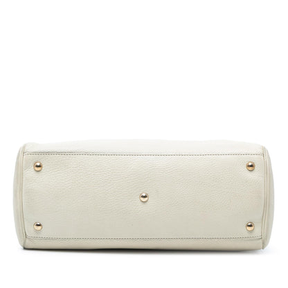 Gucci Medium Calfskin Bamboo Shopper Satchel