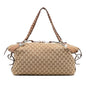 Gucci Medium GG Canvas Bamboo Bar Tote