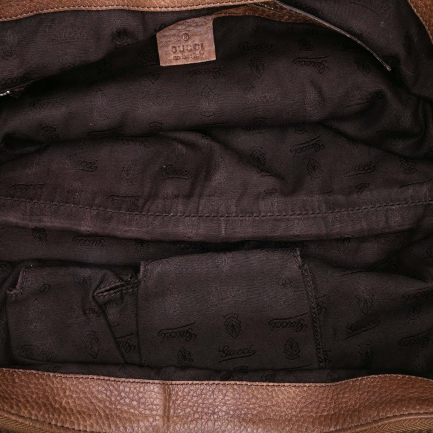 Gucci Medium GG Canvas Bamboo Bar Tote