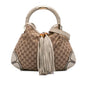Gucci Medium GG Canvas Bamboo Indy Hobo