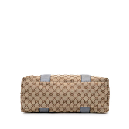 Gucci Medium GG Canvas Bamboo Libeccio Tote