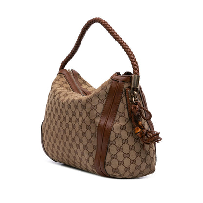 Gucci Medium GG Canvas Bella Shoulder Bag