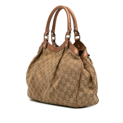Gucci Medium GG Canvas Sukey Tote
