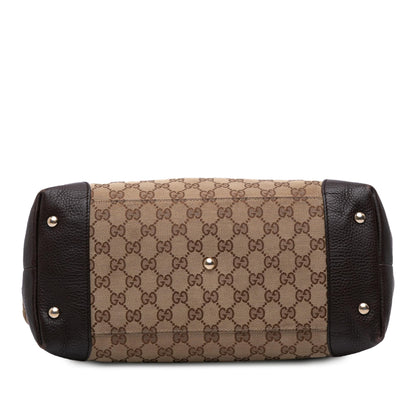 Gucci Medium GG Canvas Web Dressage Tote