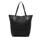 Gucci Medium GG Denim Charm Tote
