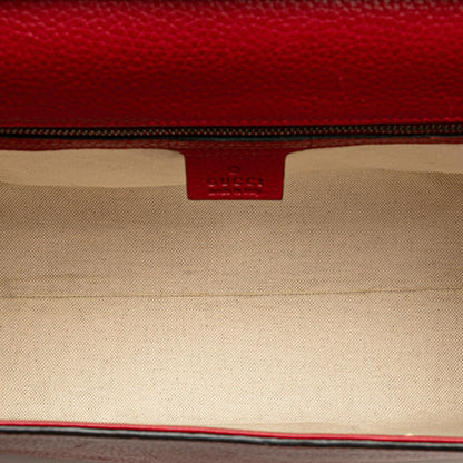 Gucci Medium GG Marmont Grained Leather Top Handle Satchel