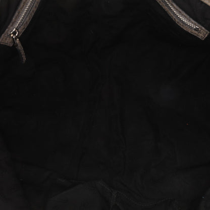 Gucci Medium Leather Bamboo Bar Tote