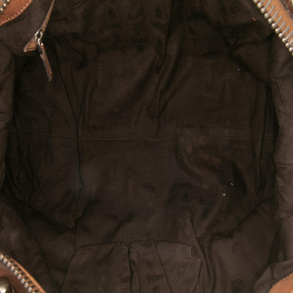 Gucci Medium Leather Bamboo Bar Tote